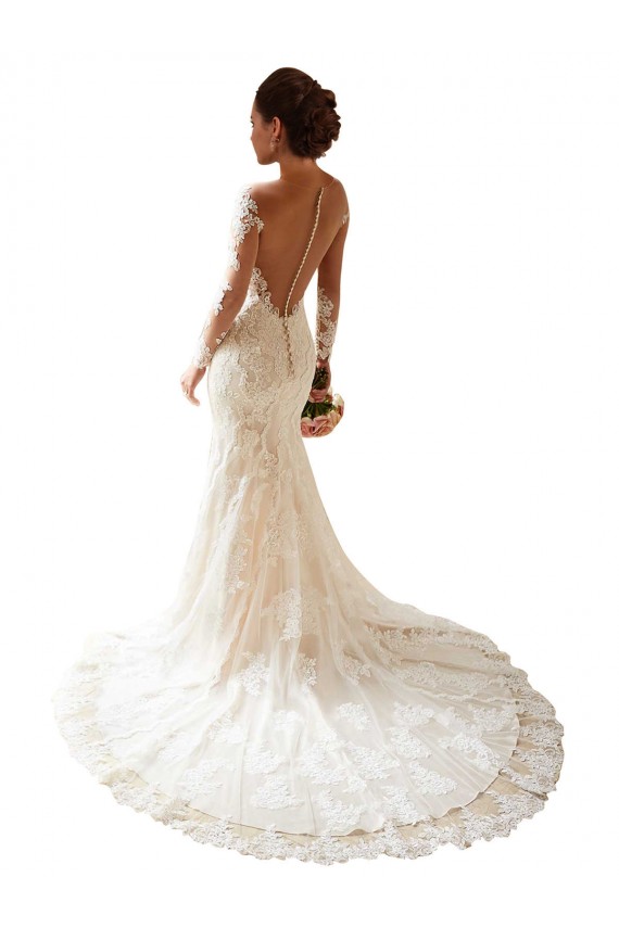 Shop Long Sleeves Maermaid Sweetheart Lace Wedding Dress Ottawa
