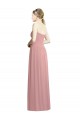Shop Crossover Draped Sweetheart Chiffon Formal Bridesmaid Dress with Front Slit Ottawa
