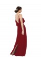 Shop Scoop Neck Chiffon Bridesmaid Dress with Spaghetti Straps and Low Back Ottawa