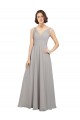 Shop Twist Shouder Full Chiffon Bridesmaids Dress with V-Neckline and V-Back Ottawa