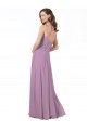 Shop Floral Detailed Chiffon Bridesmaid Dress with Keyhole Back Ottawa