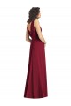 Shop Draped V-Neck Long Sleeveless Chiffon Bridesmaid Dress Ottawa