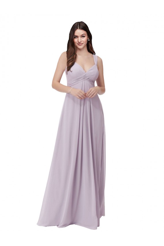Shop Draped Chiffon Bridesmaid Dress with Sash Ottawa