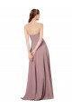 Shop Strapless Chiffon Bridesmaid Dress with Notched Neckline Ottawa