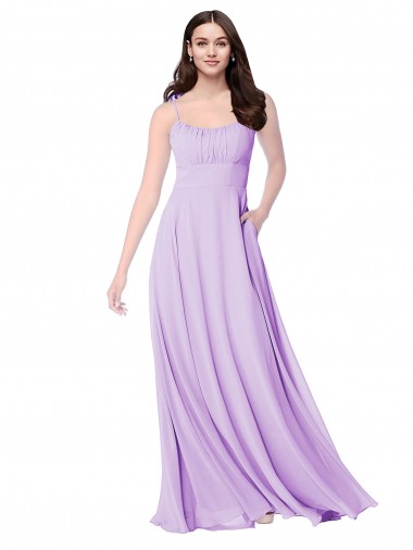 Shop Chiffon A-Line Chiffon Bridesmaids Dress with Ruched Bodice Ottawa