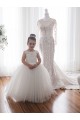 Shop Ivory Ball Gown Chapel Train Sleeveless Flower Girl Dress Ottawa