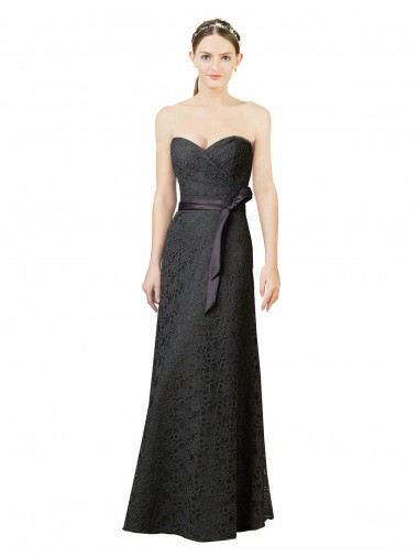 Shop Strapless Lace Bridesmaid Dress with Sweetheart Neckline Ottawa