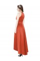 Shop Full Length Halter Satin Bridesmaid Dress with Hi-Low Hem Detail Ottawa