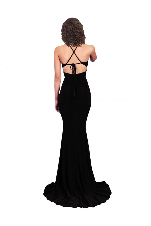 Shop Fishtail Shaped V-Neck Open Back Formal Spandex Bridesmaid Dress / Prom Dress Ottawa