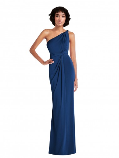 Shop Grecian Inspired One Shoulder Twist Draped Maxi Spandex Bridesmaid Dress / Prom Dress Ottawa