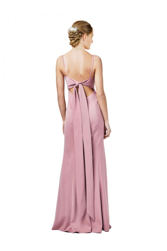 Shop Fit and Flare Slim Formal Crepe Bridesmaid Dress / Prom Dress with Cutout Back Ottawa