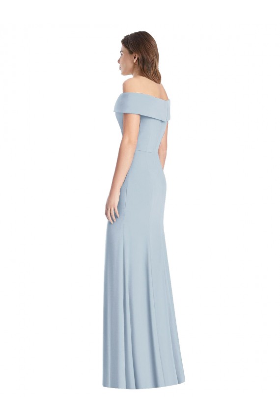 Shop Cuffed Off the Shoulder Long Trumpet Bridesmaid Dress / Prom Dress Ottawa