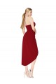 Shop Cocktail Length Sweetheart Mermaid Wrap Formal Crepe Bridesmaid Dress / Prom Dress Ottawa