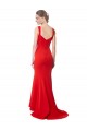 Shop Long Chapel Train Fishtail Maxi Formal Crepe Bridesmaid Dress / Prom Dress with Sweetheart Neckline Ottawa