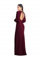 Shop Puff Sleeves Long Maxi Briddesmaid Dress with Cutout Tie Back Ottawa