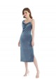 Shop Midi Length Asymmetrical One Shoulder Velvet Slip Bridesmaid Dress / Prom Dress Ottawa