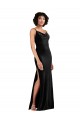 Shop Modern Floor-Length Formal Velvet Bridesmaid Dress / Prom Dress with Cowl Neck and Spaghetti Straps Ottawa